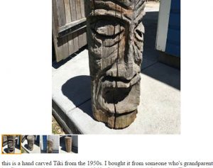 Hand Carved Tiki Statue Craigslist Boise Idaho